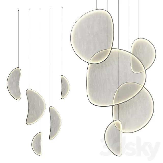 llll.09 Fabric Pendant Light 3D Model