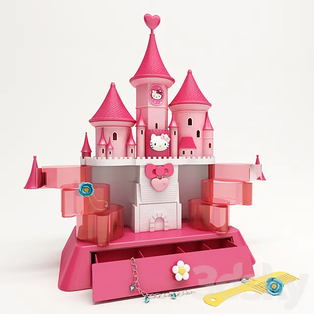 Lock-box Hello Kitty 3D Model
