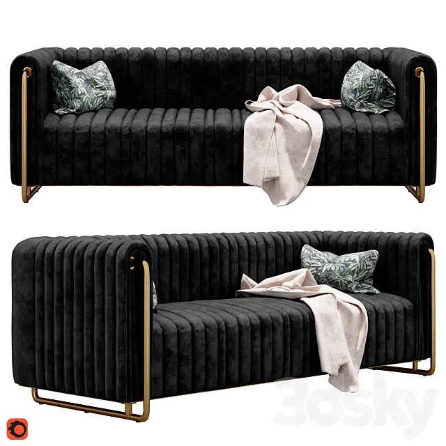 Locri decodom sofa 3D Model