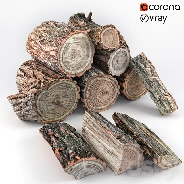 Locust tree woods 3D Model