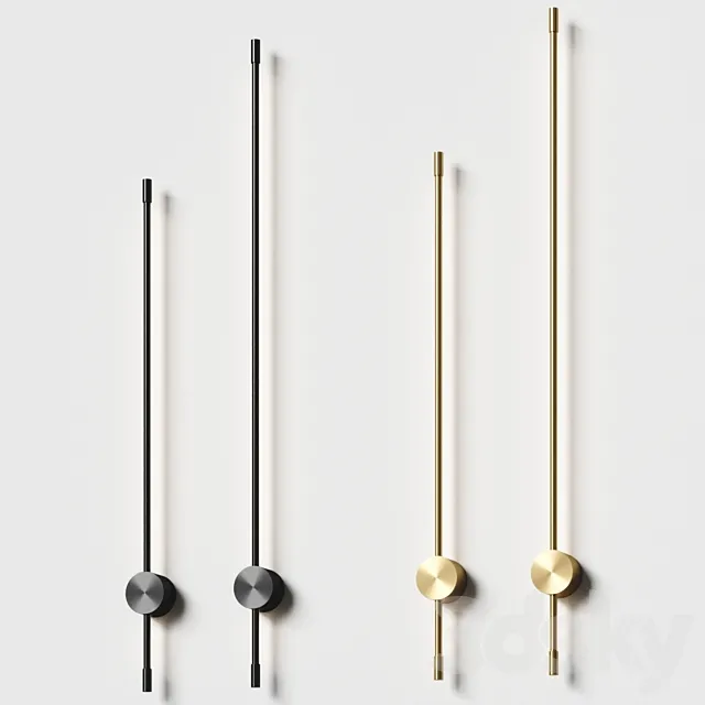 LODAMER – MINIMALIST LED LINE wall lamp 3D Model