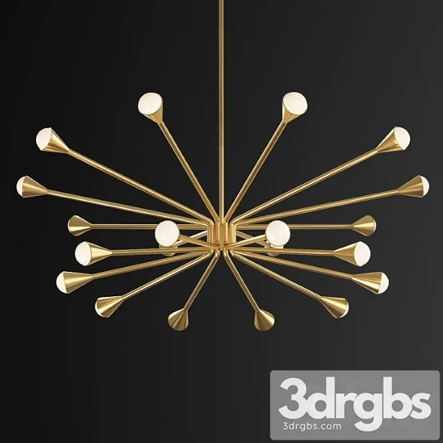 Lody chandelier by tech lighting 3D Model Free