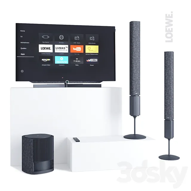 LOEWE TV set Bild 7.55 and speakers Klang 5 Free Download