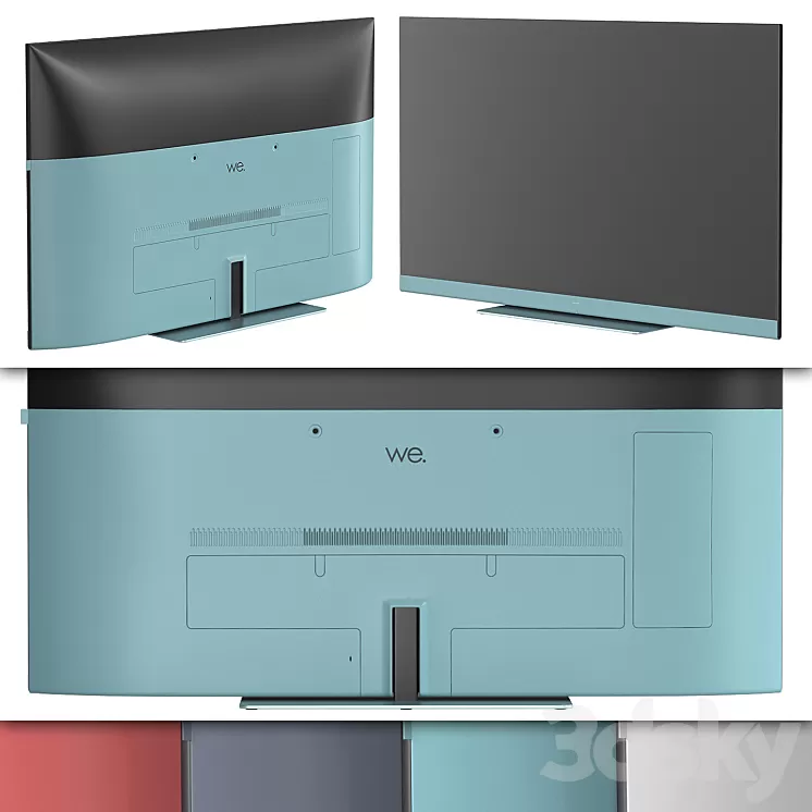 LOEWE WE.SEE 55 Inch PBR TV 3D Model Free Download