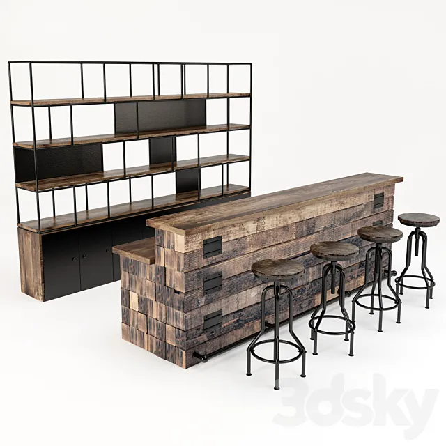 Loft Bar Collection 3 3D Model