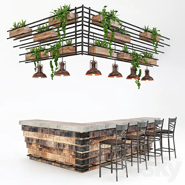 Loft Bar Collection 5 3DModel