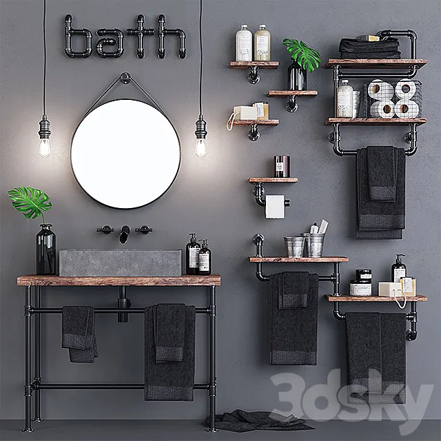 Loft Bathroom Set Free Download