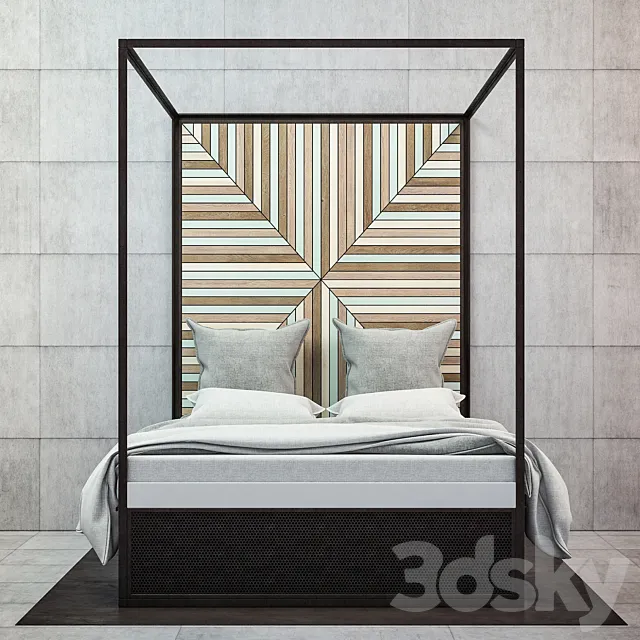 Loft bed style 3DModel