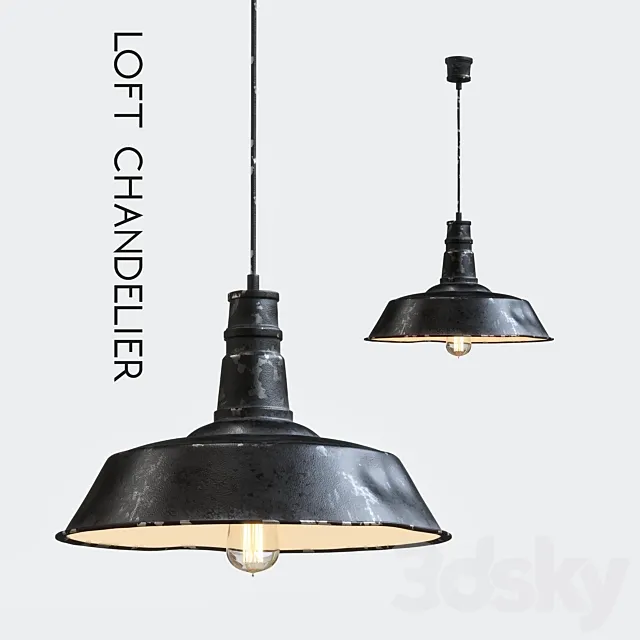 Loft Chandelier 3D Model