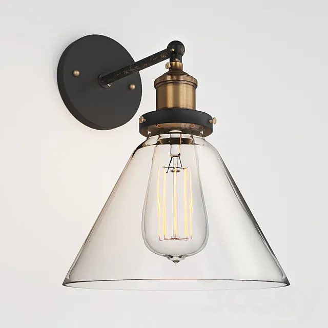 LOFT CLEAR GLASS Cone 3D Model