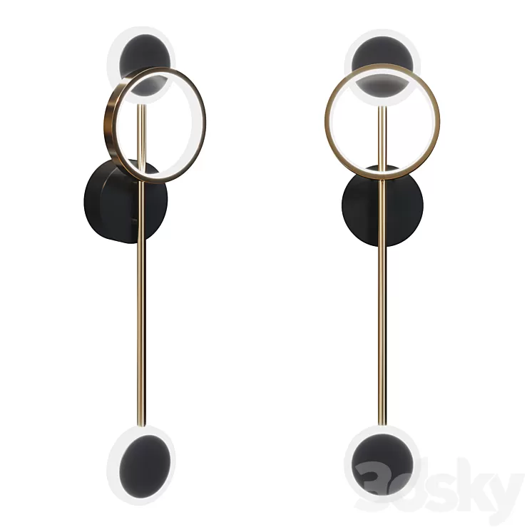 Loft-concept – Bendik Gold Ring Wall lamp B 3D Model