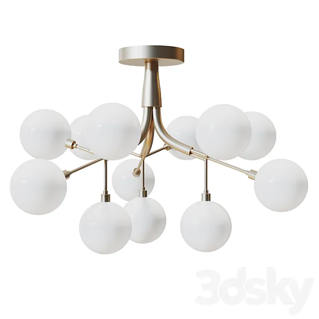 Loft Concept - Berries Chandelier White 3DModel