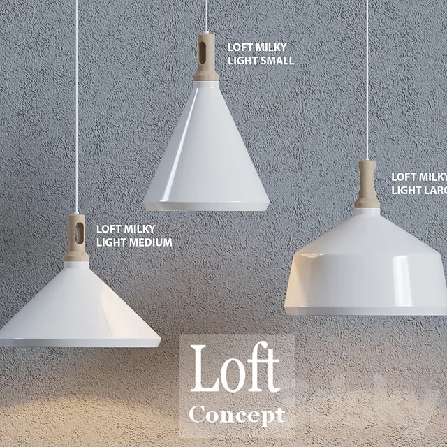 Loft concept - Loft Milky Light 3DModel