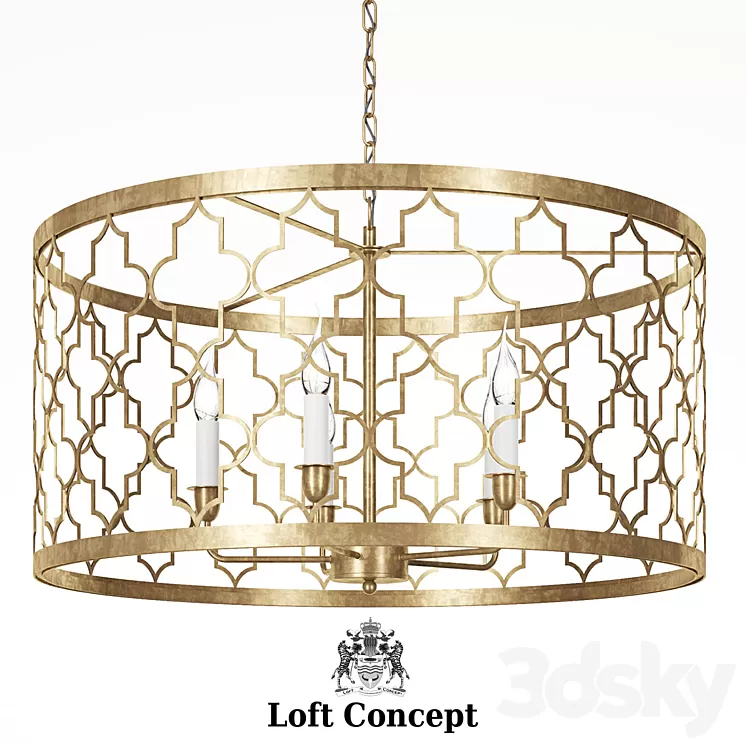 LOFT CONCEPT ROMEO FIVE LIGHT PENDANT LAMP 3D Model