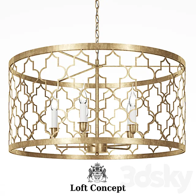 LOFT CONCEPT ROMEO FIVE LIGHT PENDANT LAMP 3DModel