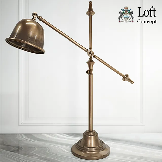 LOFT CONCEPT_TABLE LAMP ANTIC BELL TABLE LAMP 3D Model