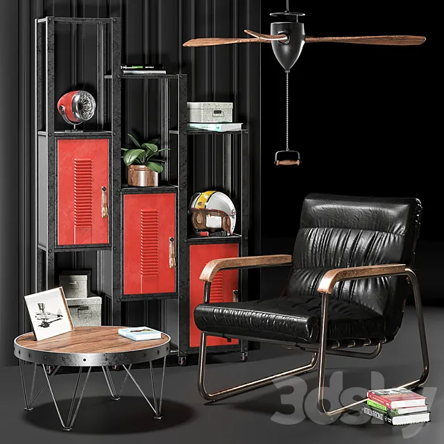 LOFT DECORATION SET 3DModel