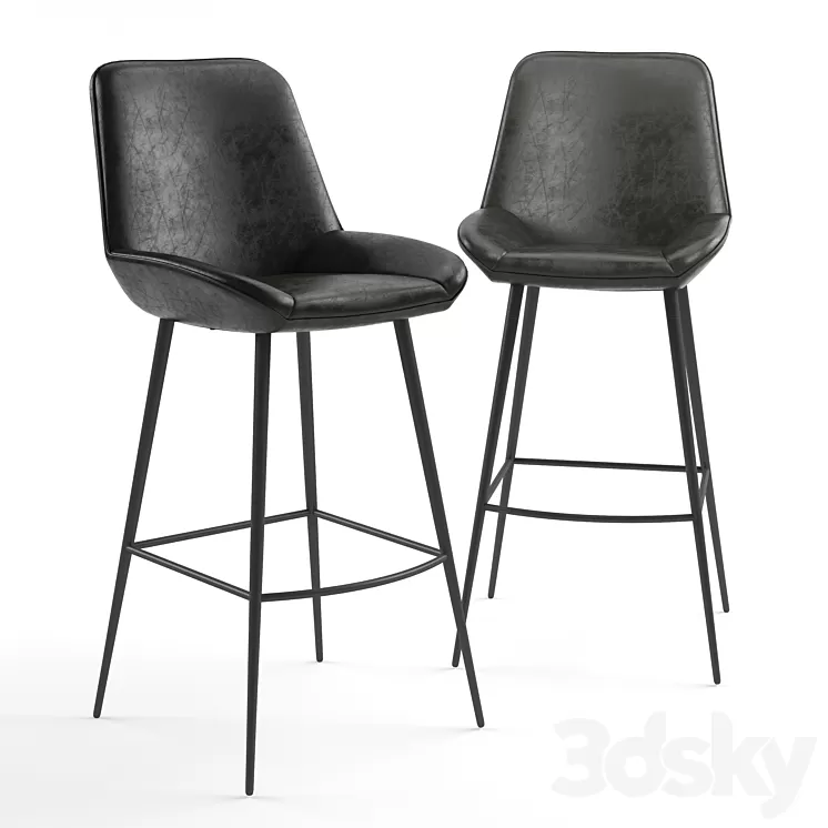Loft Designe. Bar Stool Model 4034 3D Model