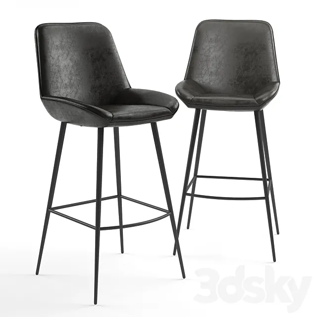 Loft Designe. Bar Stool Model 4034 3DModel