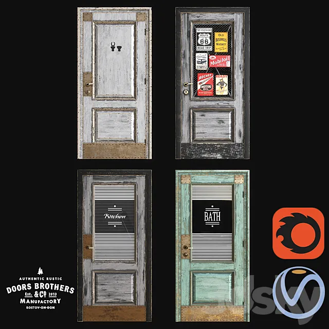 Loft Doors from Doors Brothers 3DModel