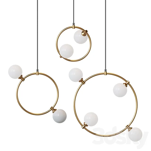 Loft Industry Modern - Circle Bubble- LED7 3D Model
