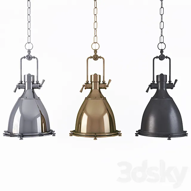 LOFT STEAMPUNK SPOTLIGHT 3D Model