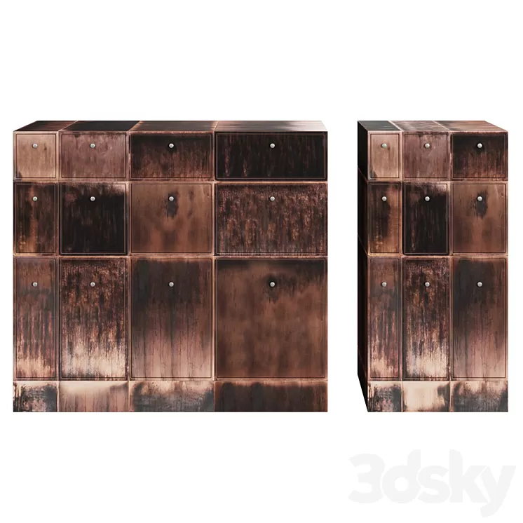 Loft style dresser 3D Model