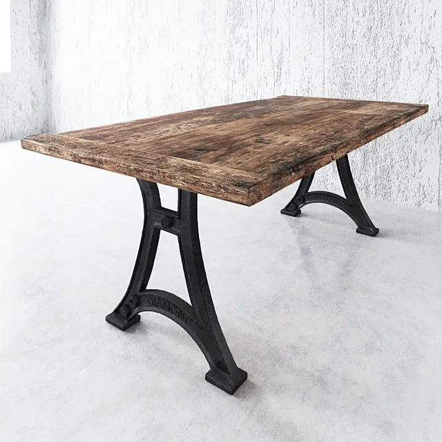 Loft table 3D Model