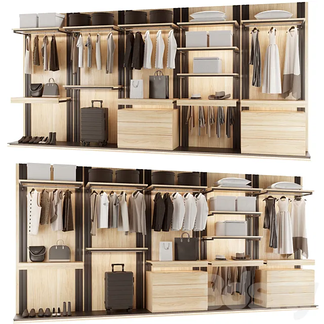 Loft wardrobe 3D Model