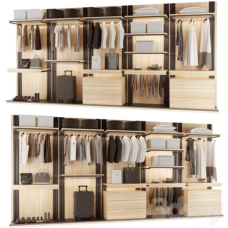 Loft wardrobe 3D Model