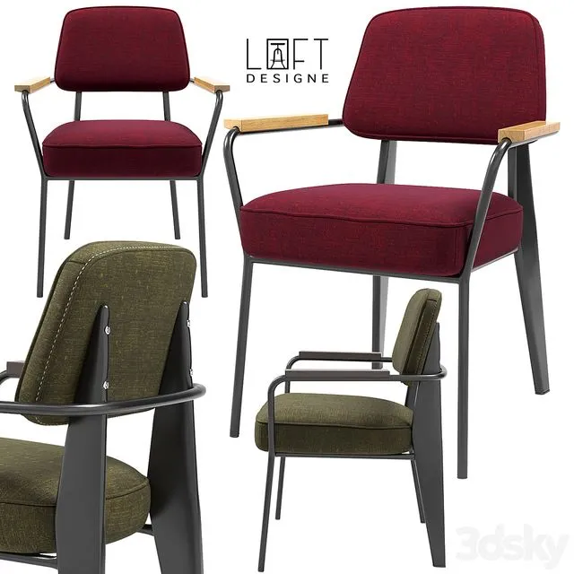LoftDesigne Chairs 3604 3603 3D Model