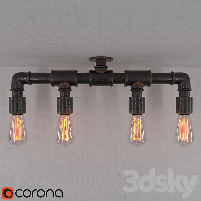 Loftdesigne. HANGING LIGHT 762 3DModel