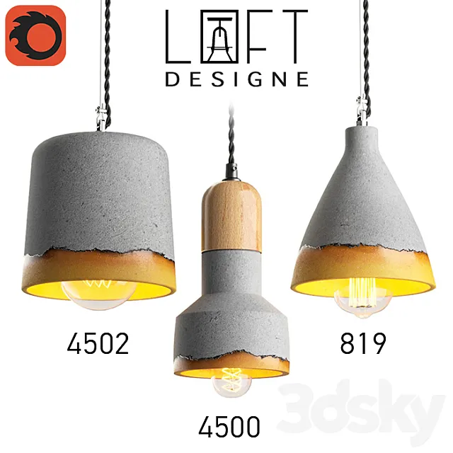LoftDesigne Pendant Light 4502.4500.819 3DModel