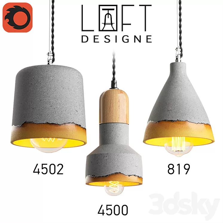 LoftDesigne Pendant Light 45024500819 3D Model