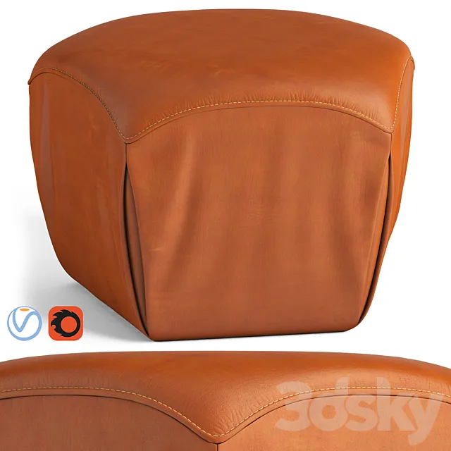 Loftdesigne Pouf 10870 3D Model