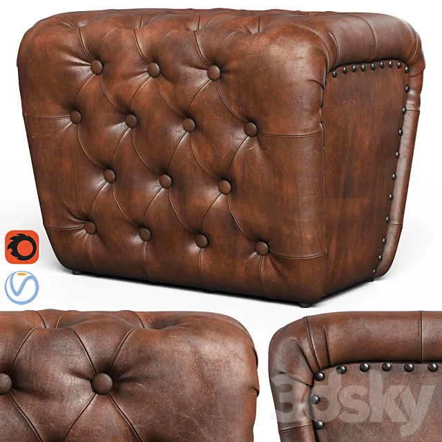 Loftdesigne pouf 3741 3D Model