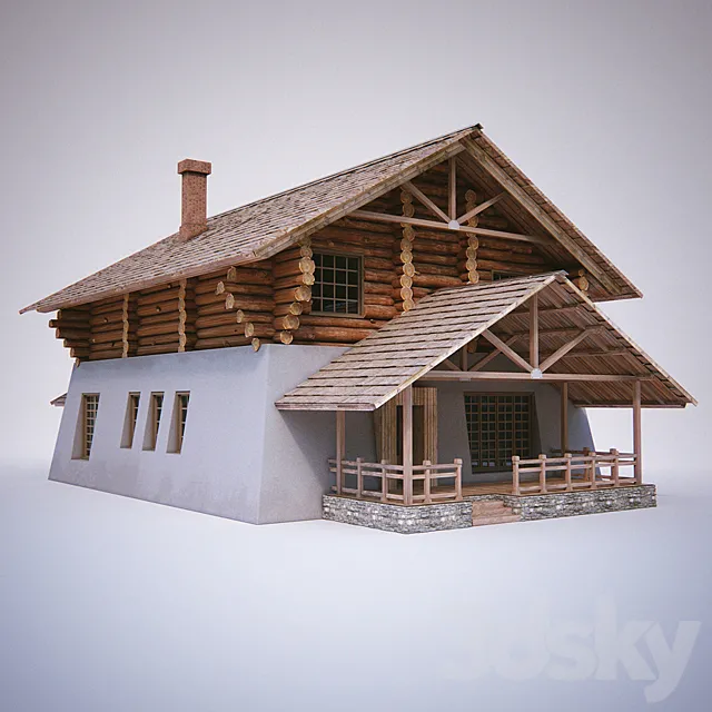 Log Cabin 3DModel