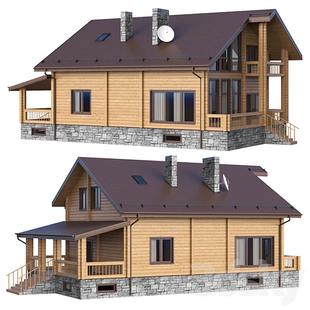 log house Free Download