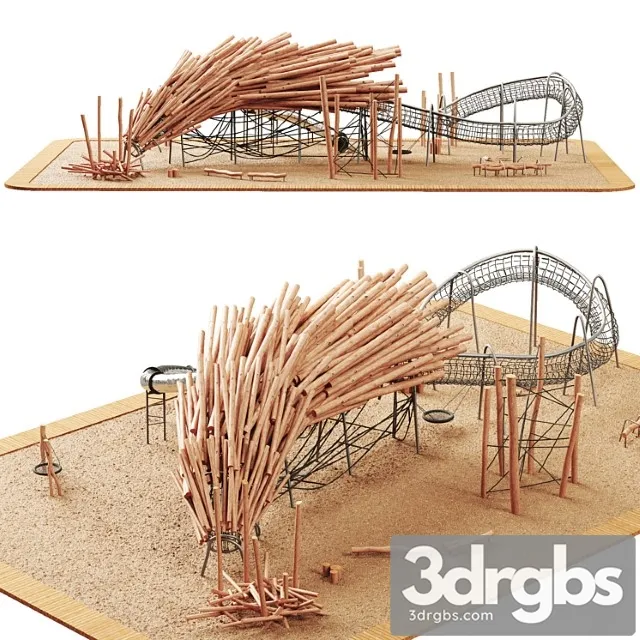 Log playground 5 3D Model Free