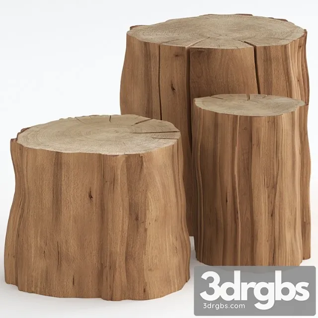 Log Tables With Logs 5 3D Model Free