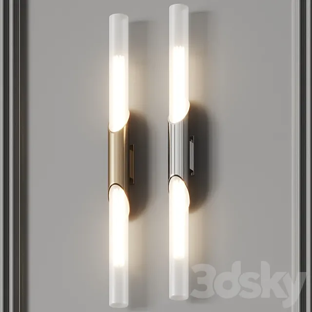 Logan Ballwerg 2-Light Flush Mount Sconce 3D Model