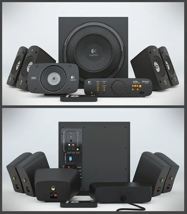 Logitech z906 3D Model