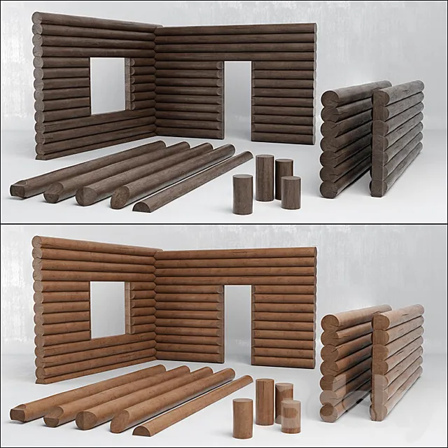 logs 3DModel