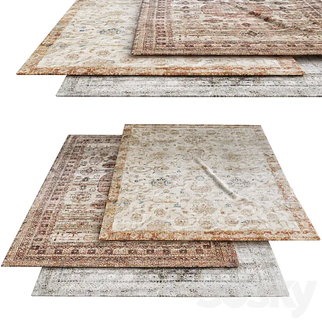 Loloi Rugs AF-03 CHAMPAGNE 3D Model