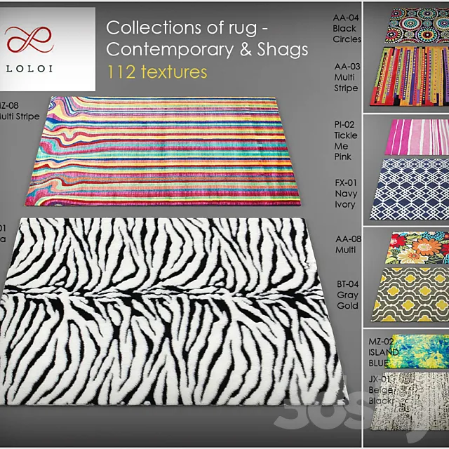 Loloi rugs Collection of 2 3DModel