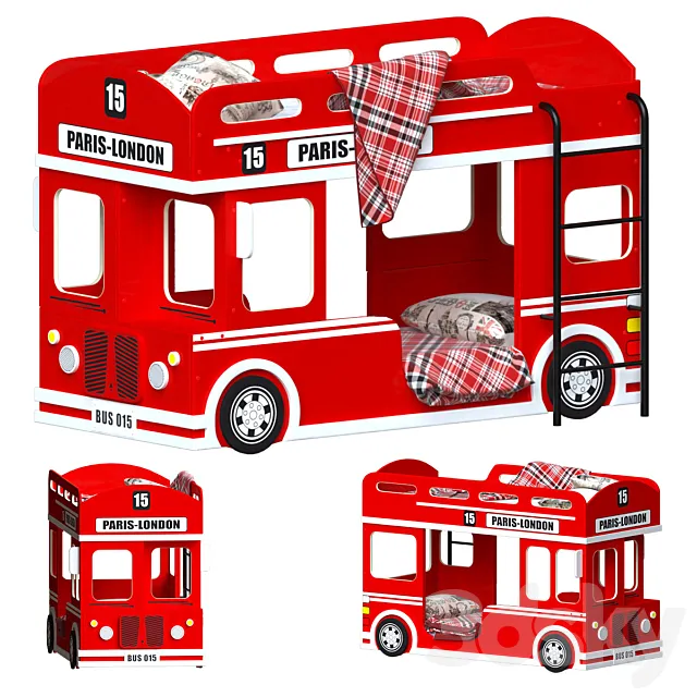 London bus bed 3DModel