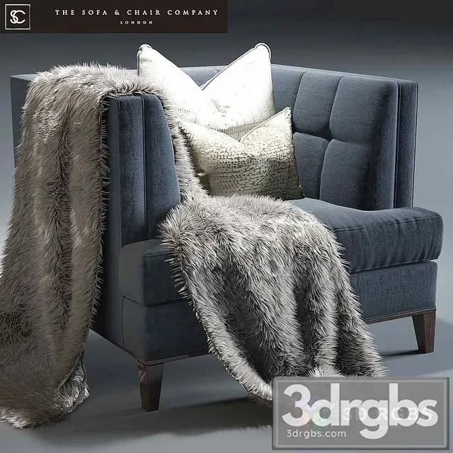 London TC Armchair 3D Model Free