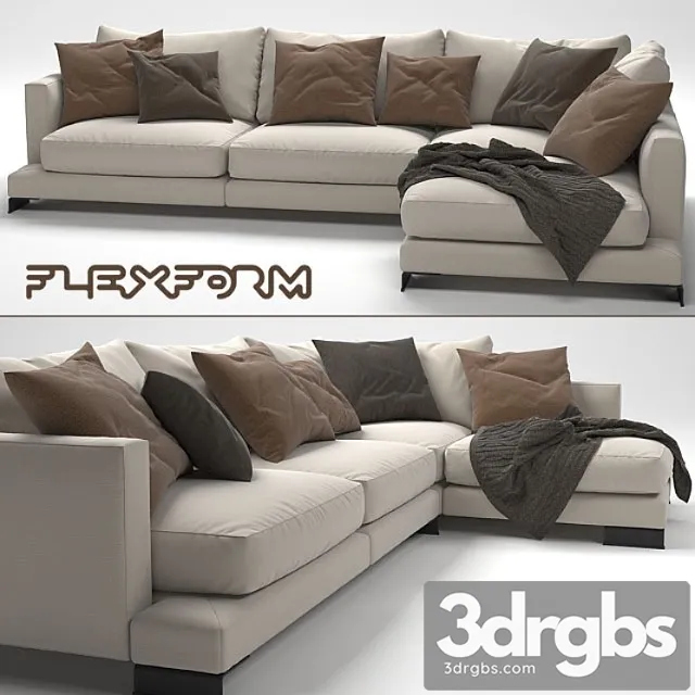 Long Island Sofa 1 3D Model Free