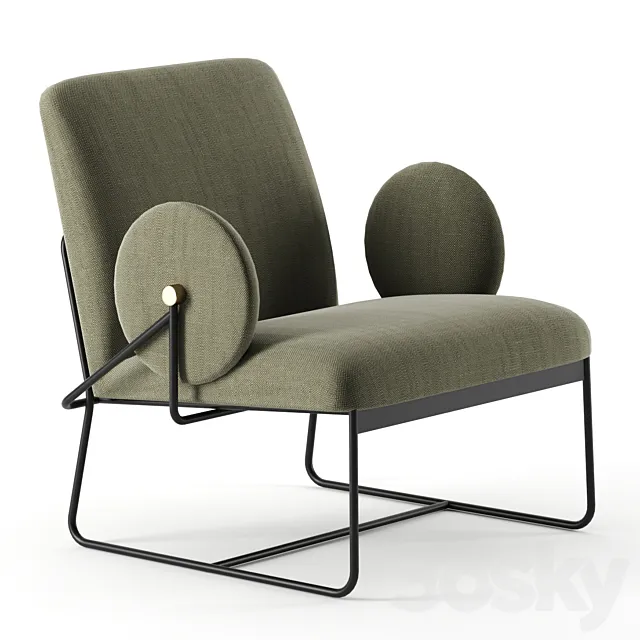 Long Lounge Chair by Grado 3D Model
