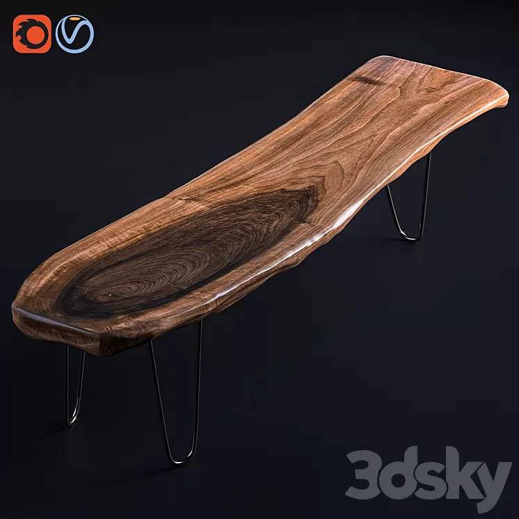 Long Slab | Slab Table 3D Model